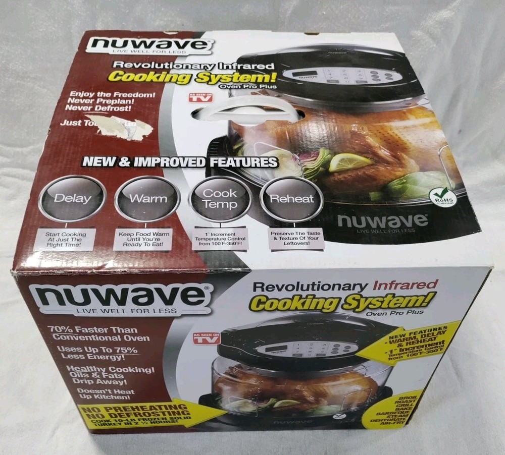 🆕Nuwave Infrared Oven Pro Plus Cooking System 20631 Convection Programmable NOB