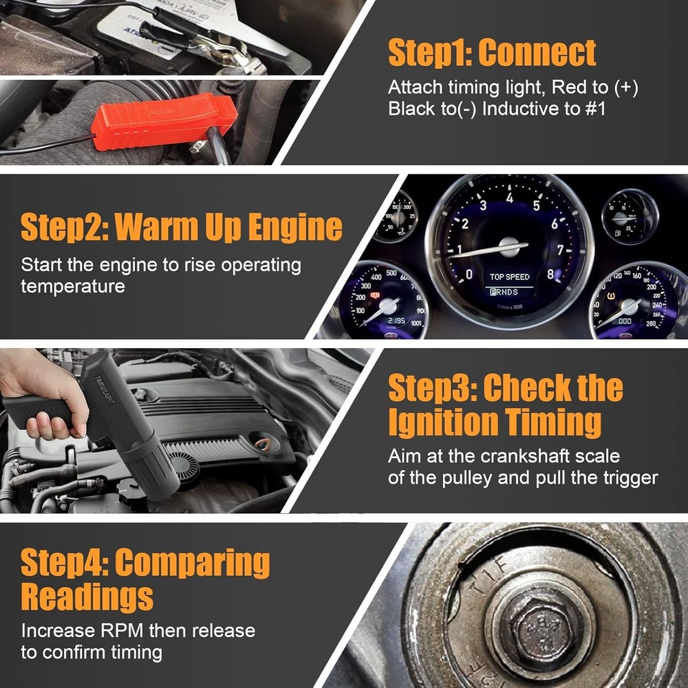 Inductive Timing Light Car Motorcycle Petrol Engine Ignition Timing