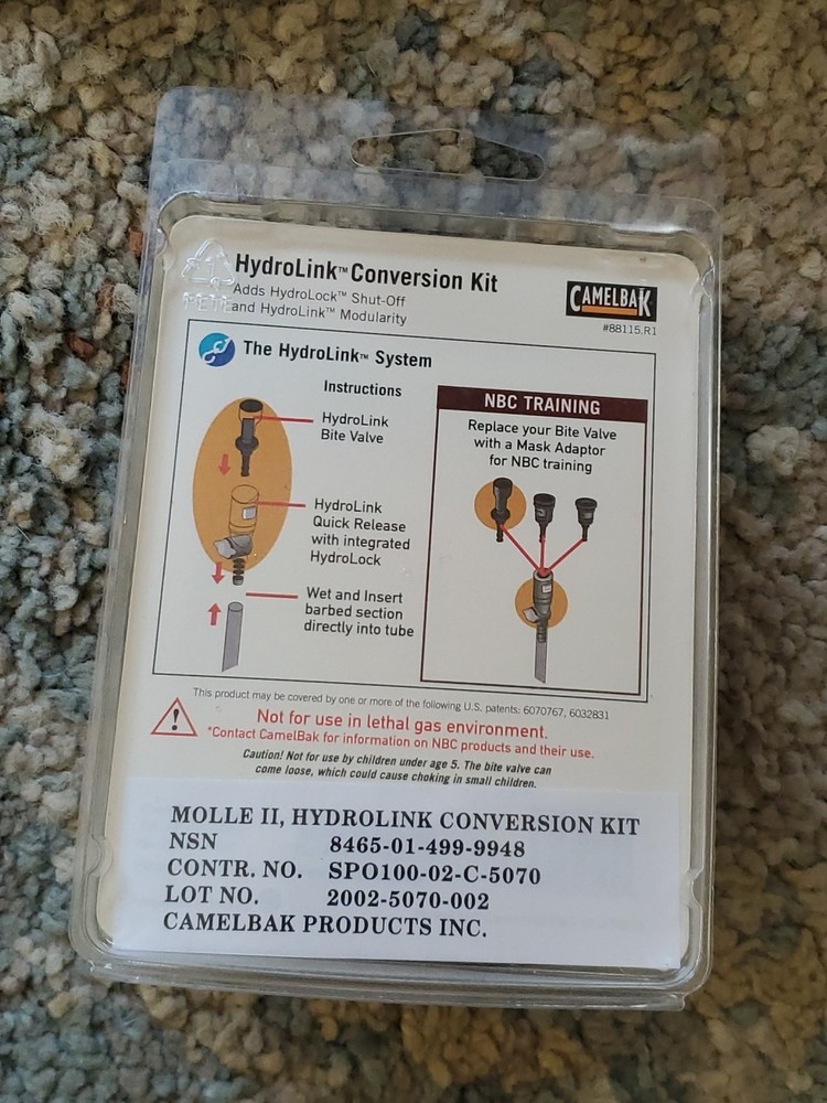 Camelbak Hydro-Link Conversion Kit Hydration Pack Lot of 3 SEALED