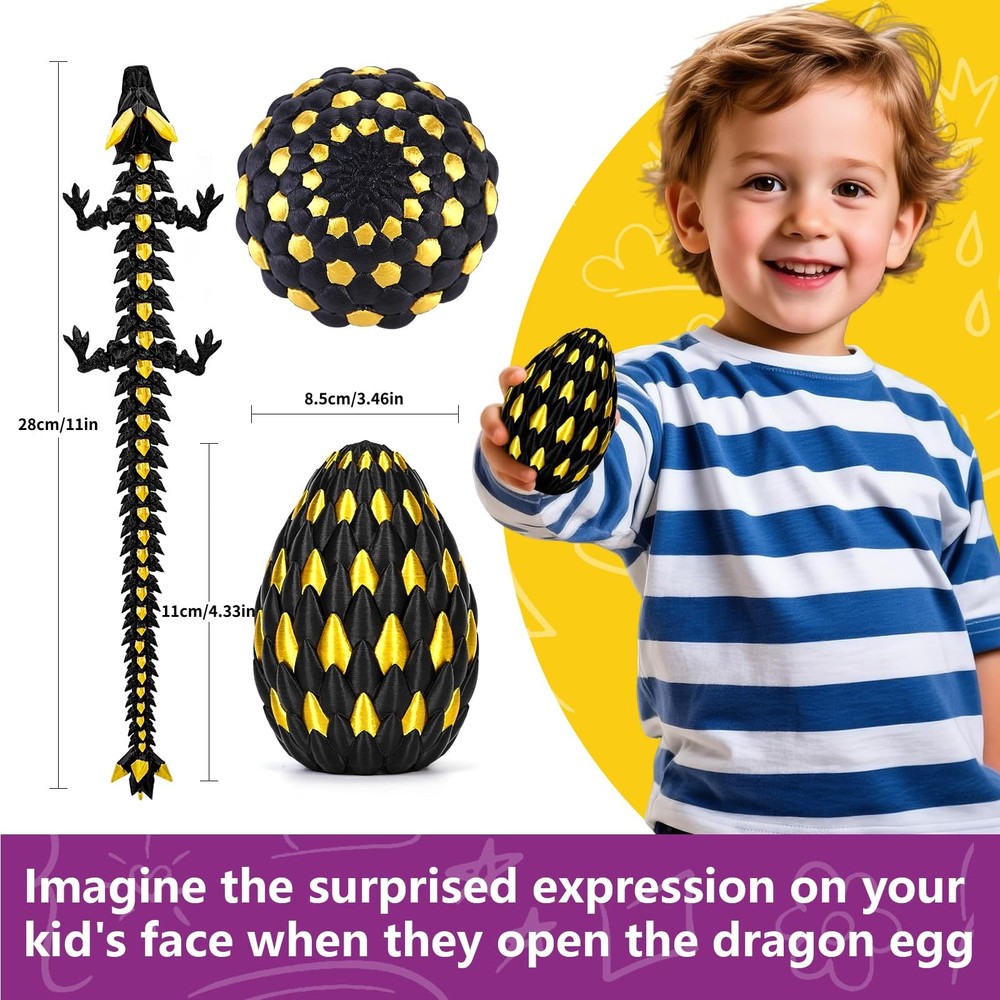 3D Printed Dragon Eggs Easter Basket Stuffers,Easter Dragons Egg Hunt Su