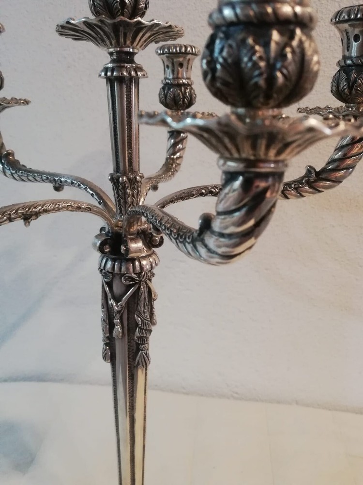 800 Solid Silver Candlesticks