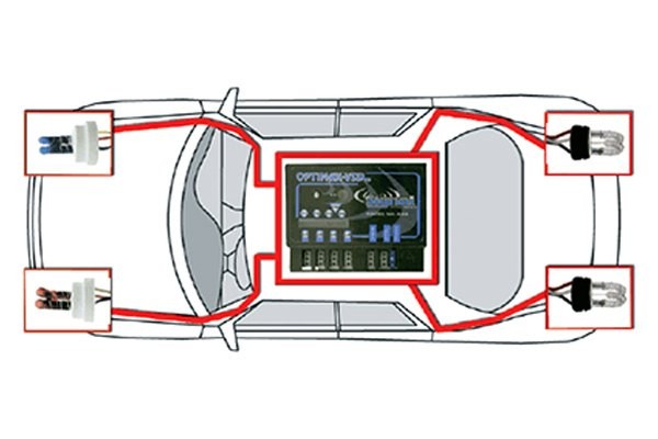 Star Headlight Permanent Mount White LED Strobe Light