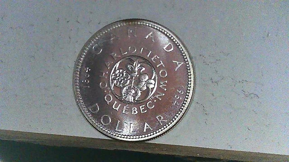 1964 Canada Missing Dot at TS 80% Silver Dollar. Very High Grade,