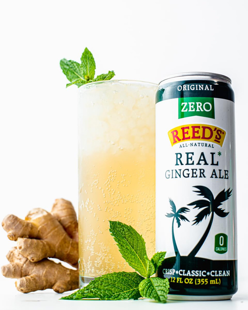 Zero Sugar Ginger Ale - Made with Pressed Organic Ginger - Zero Calories - 12Oz