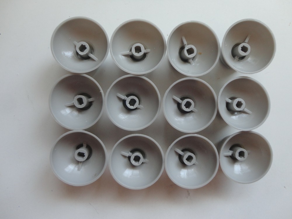 LOT (12) GAMECUBE controller analog joystick cap gray replacement