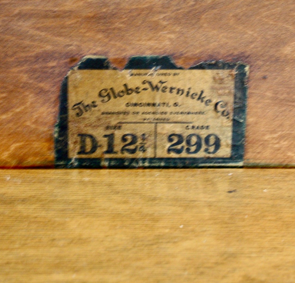 Antique Oak Globe-Wernicke 4-Stack Barrister Bookcase 58"H