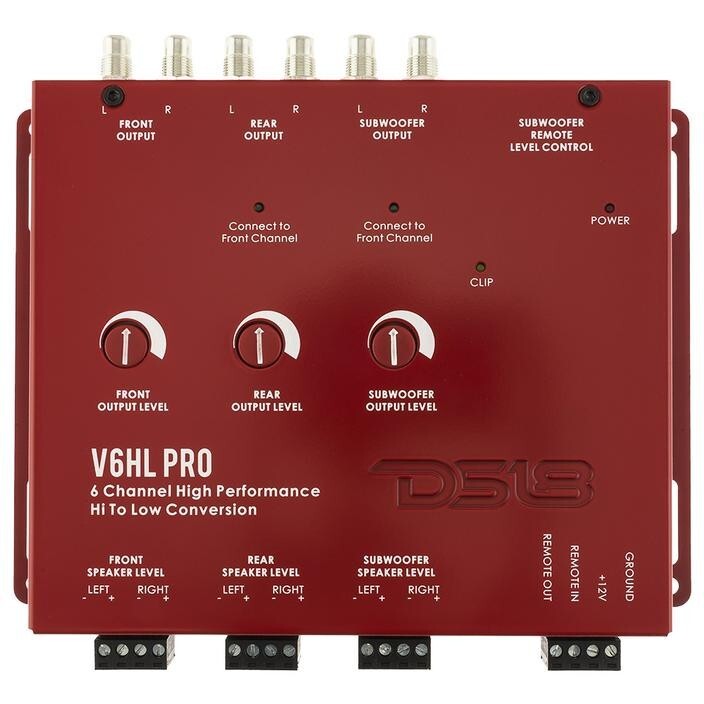 DS18 V6HLPRO 6 CHANNEL HIGH PERFORMANCE HIGH TO LOW CONVERSION