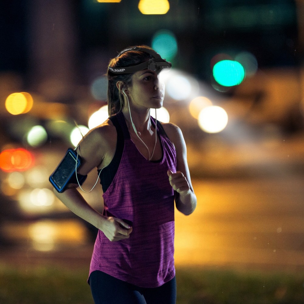 USB Rechargeable LED Headlamp Hand Wave Headlight Flashlight Torch Lamp 9 Modes