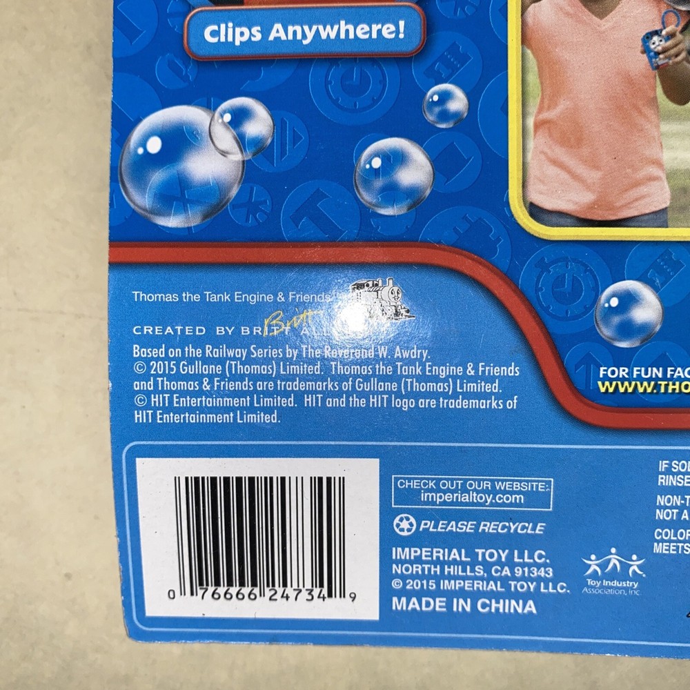 Thomas & Friends Bubble Buddies Blows Mini Bubbles New