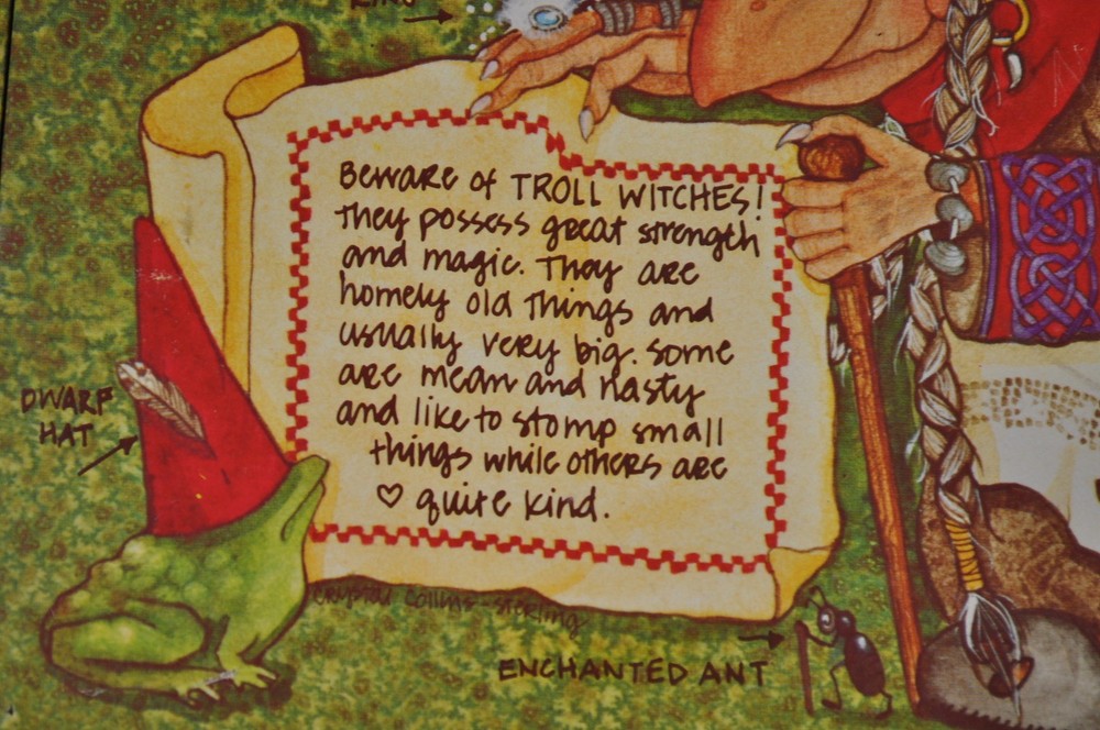 Vtg 70s General Box Co Pencil Box Trolls Magic Witch Goblins Excellent