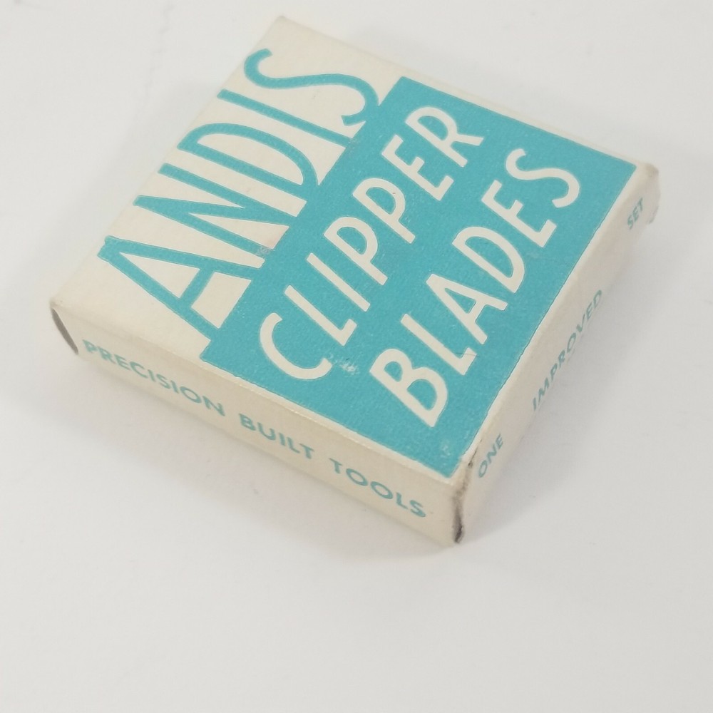 Vintage Andis Clipper Blades Box Only Improved Andis Master