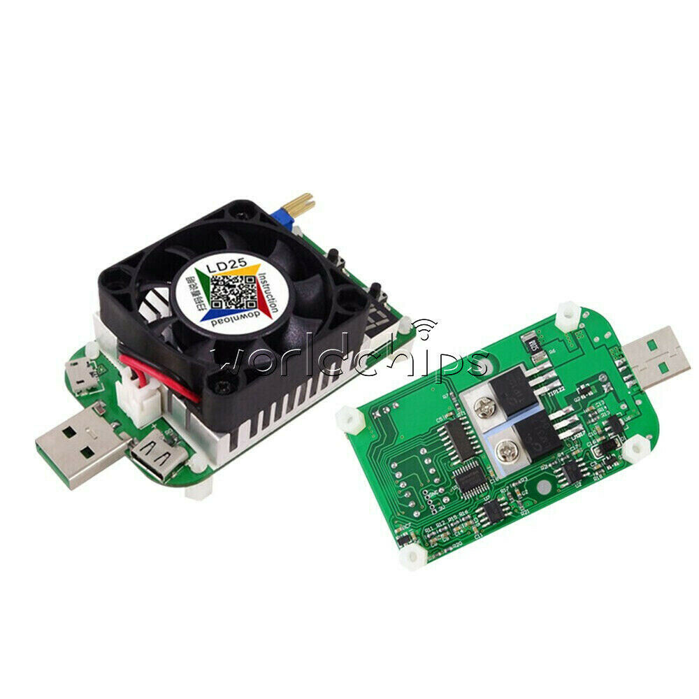 LD25 LD35 Electronic Load Resistor USB Interface Discharge Battery Tester