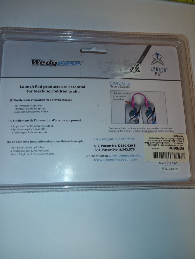 Launch Pad Wedgease Children's Ski Tip Connector -pink