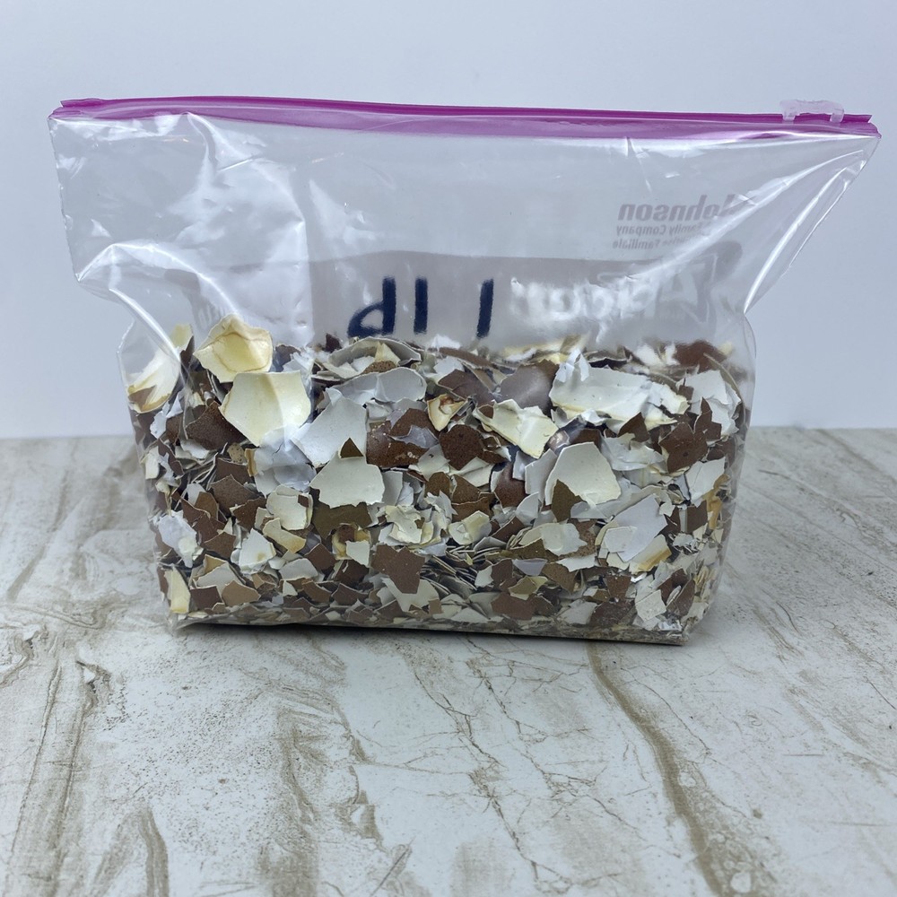 1 Pound Baked Hand-Crushed Organic Egg Shells From Free Range Chickens