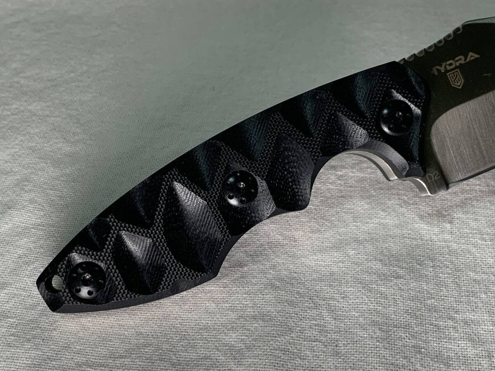 DEFCON HYDRA Fixed Blade Knife D2 Steel G-10 Handle w/Sheath