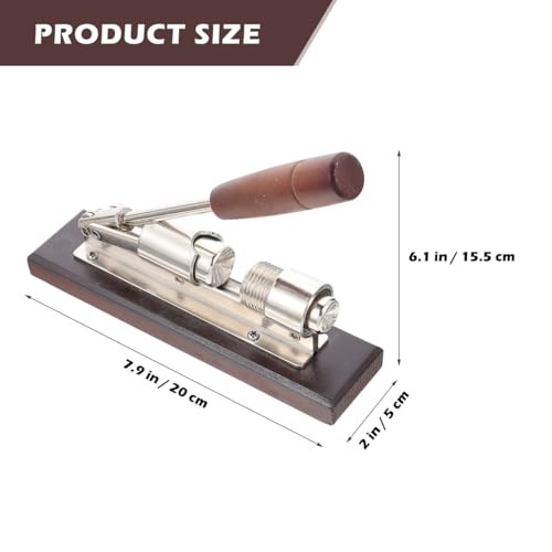 Nutcracker for Nuts Heavy Duty Nut Cracker Tool with Wooden Base Adjustable