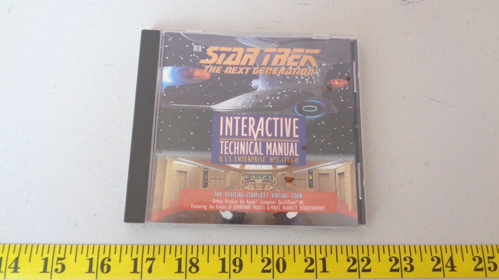Star Trek TNG Interactive Technical Manual CD-ROM Computer Game 1994 Quicktime