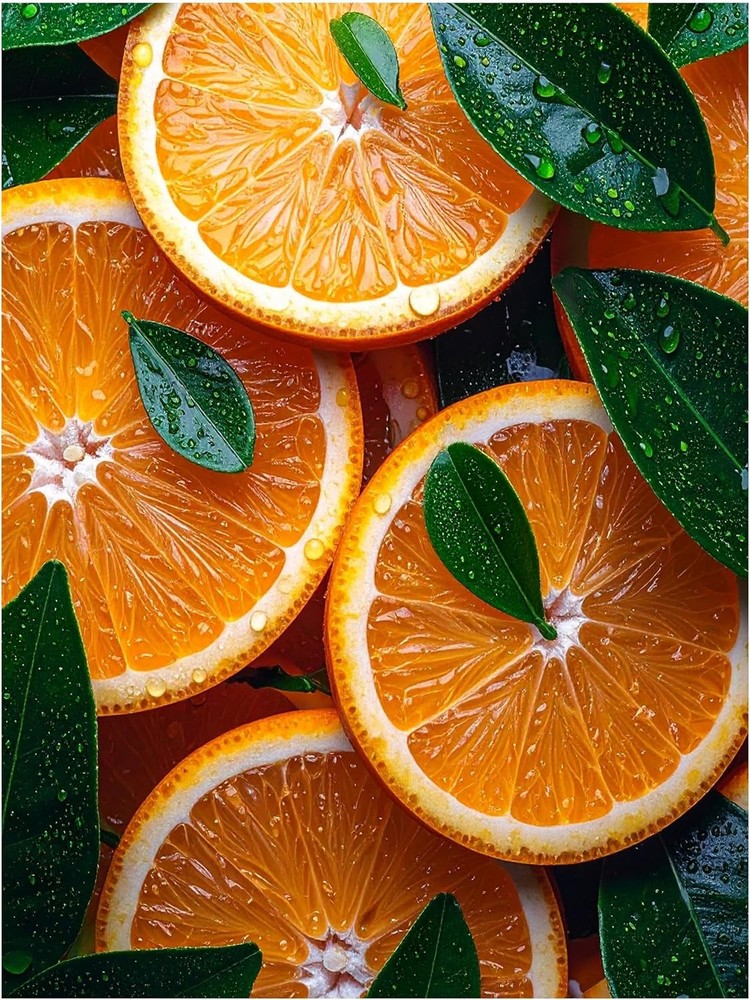 Tile Mural Oranges Citrus Fruit Kitchen Bathroom Wall Backsplash Marble Ceramic