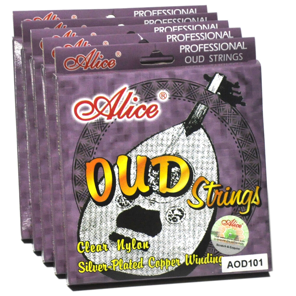 5 Sets Alice AOD101 OUD Strings Nylon Silver-plated Copper for 10-string Oud