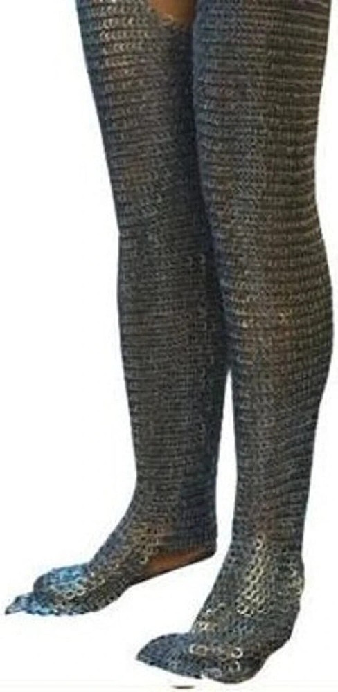 Medieval Chainmail Armor 9 mm Chain Mail Leggings Mild Steel LARP