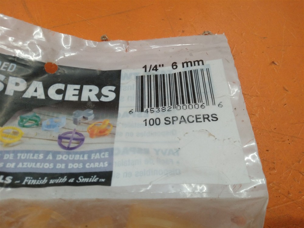 ⭐️⭐️⭐️⭐️⭐️ 100 Tavy Two-Sided Tile Spacers 1/4"