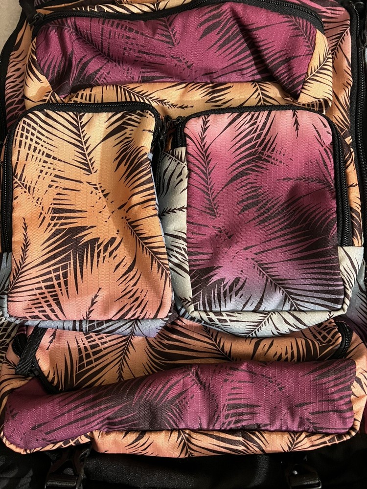 NEW Ikea Backpack Kaseberga Multicolor with Variation Multi Pocket 19.7x13.4x7"