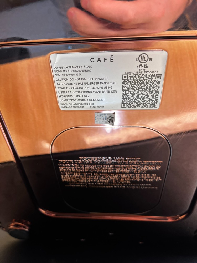 Café Bellissimo Semi Automatic Espresso Machine -White-WiFi Connected