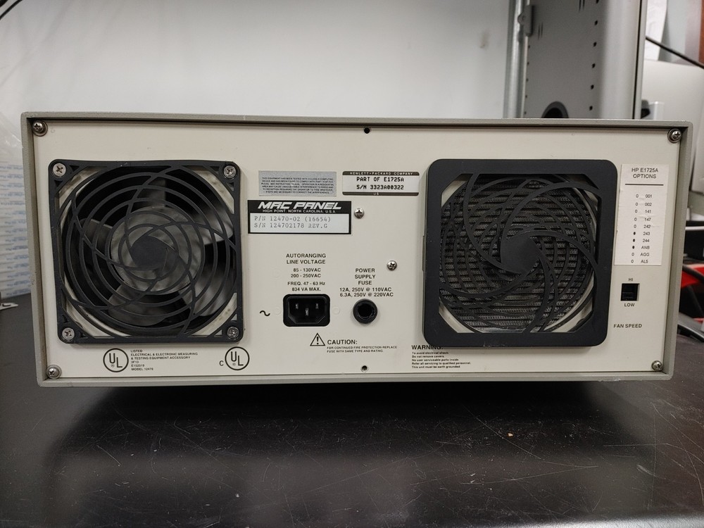 HP HEWLETT PACKARD E1725A Time Interval Analyzer Chassis Only