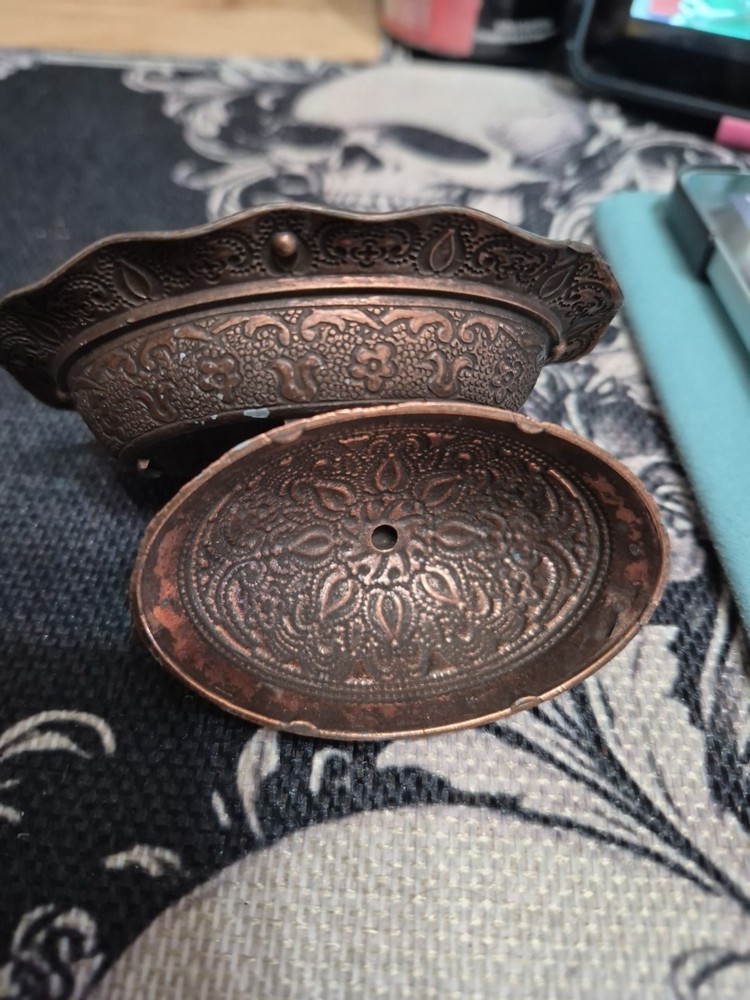 Zara Bronze Container with Lid Made In Turkey