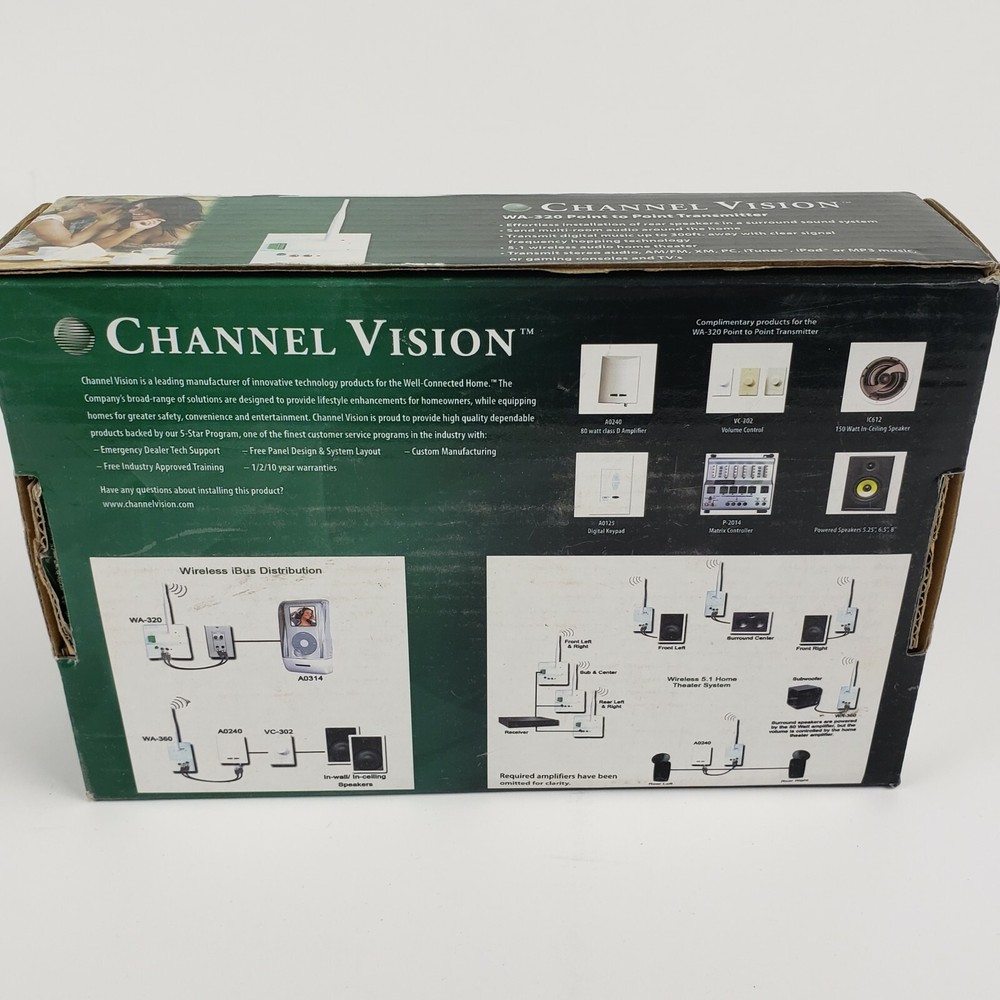 Channel Vision WA-320 Wireless Point To Point Transmitter