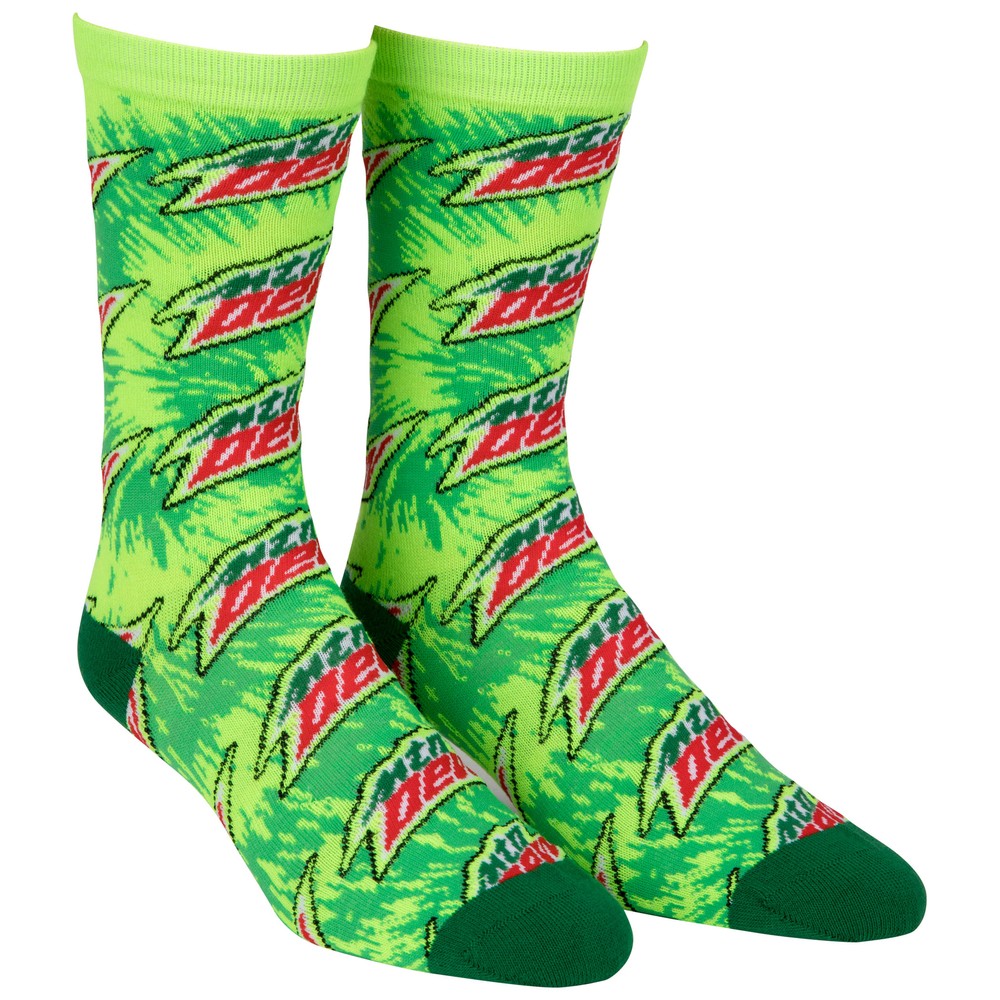 Mountain Dew Core Logo Crew Socks Green