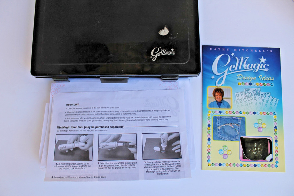 Lot GeMagic Stud Setting Bedazzler Machine + More By Cathy Mitchell