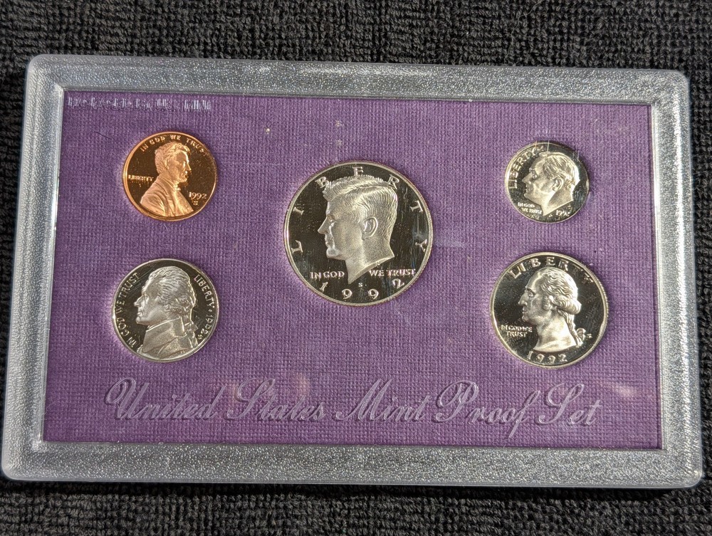 1992 US Proof set OGP COA