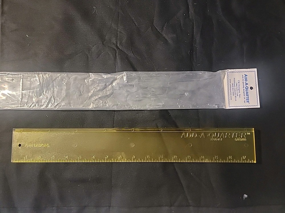 Add-a-quarter Ruler CM Designs 18"