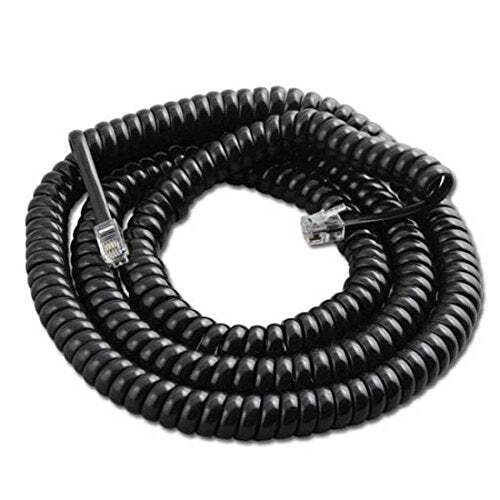 Trisonic 25ft Modular Coil Cord (Black)
