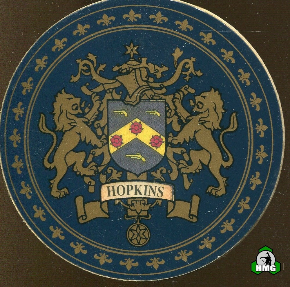 English Heraldic Coaster: Hopkins