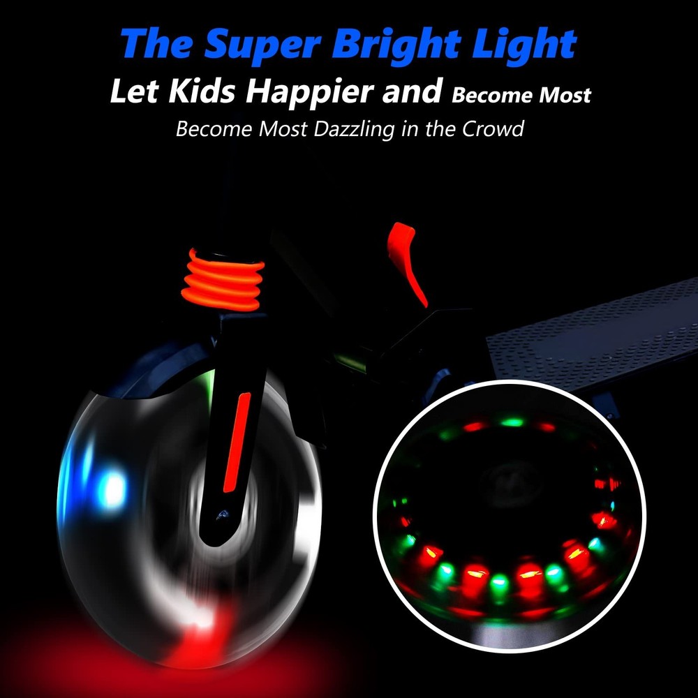 Scooter Replacement Wheels, LED Flash Wheel 80MM, Mini Maxi Micro Scooter Ska...