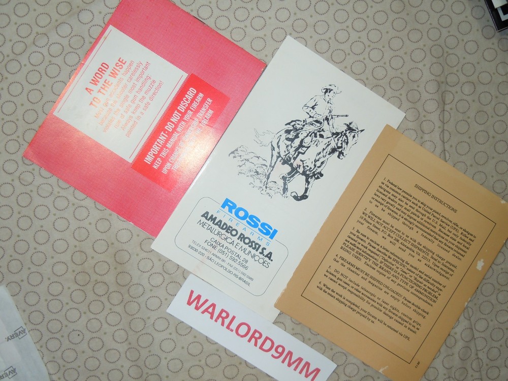 ROSSI PUMA MANUAL.