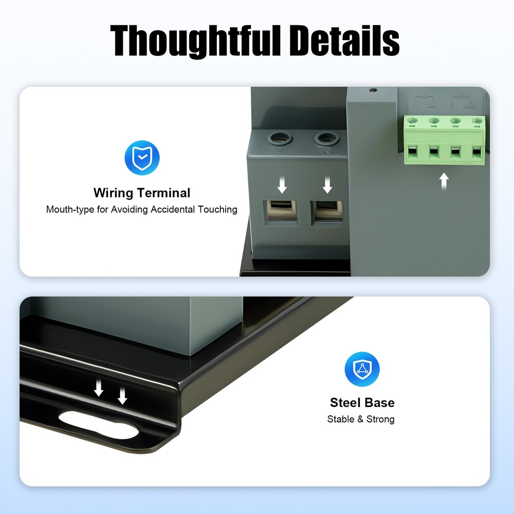 2P 63A ATS Dual Power Automatic Transfer Switch fits Generator Changeover Switch