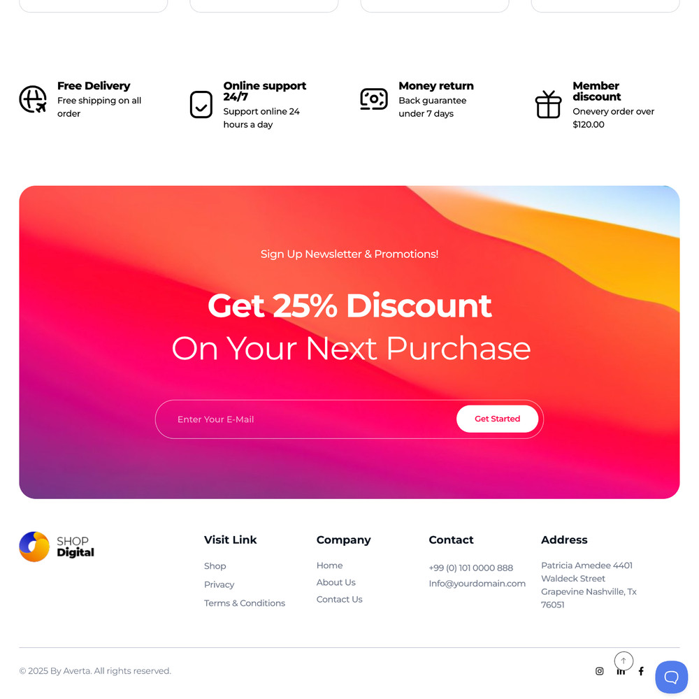 Tech Store Website Design with Free VPS Web Hosting and Installation