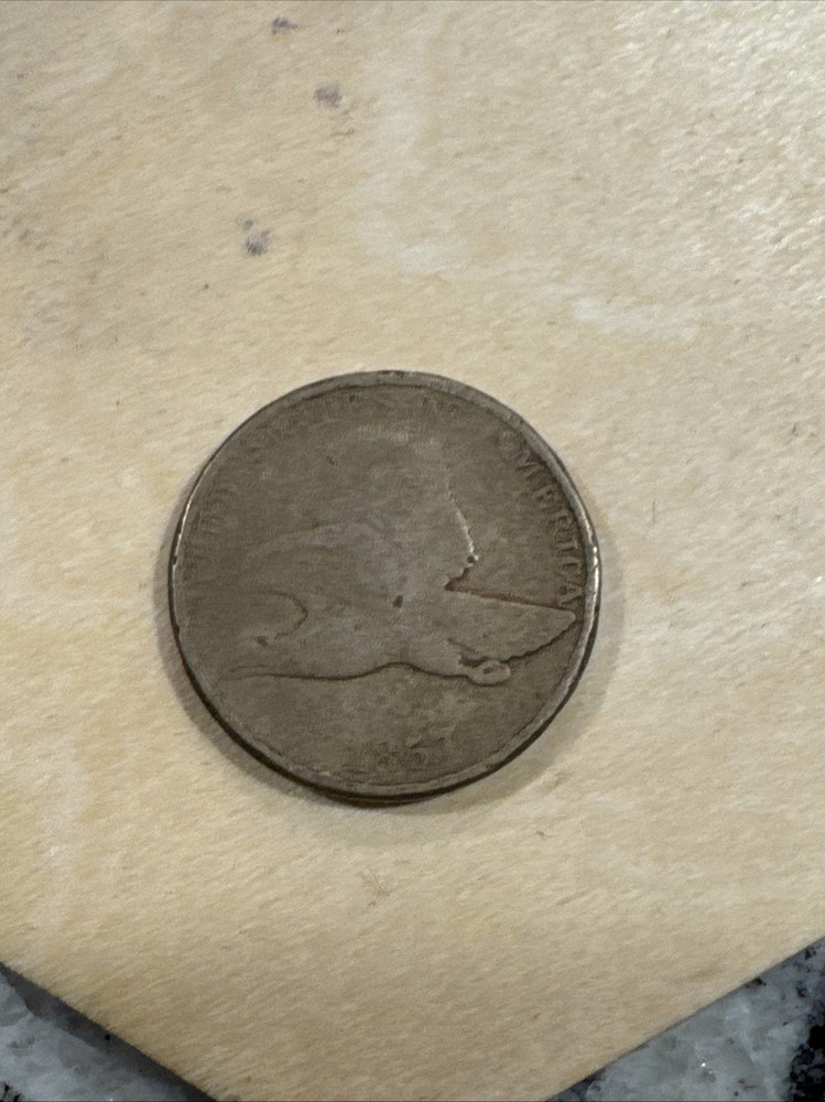 1857 Flying Eagle Cent TC7