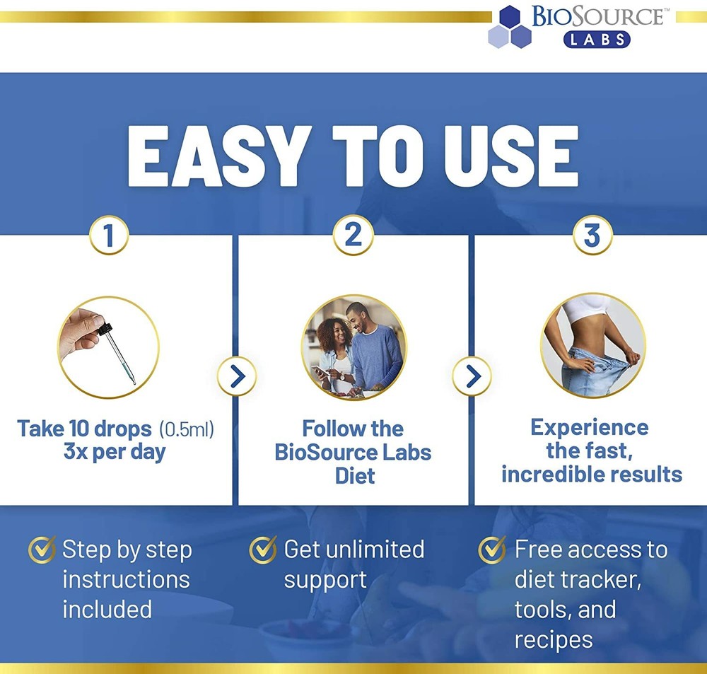 BioSource Labs Complex ProMAX Premium Diet Drops - 2 oz Bottle 3-Pack