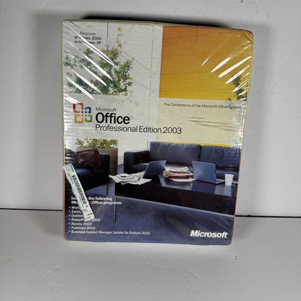 Microsoft Office Professional 2003 Sealed Retail Box Word Excel Access