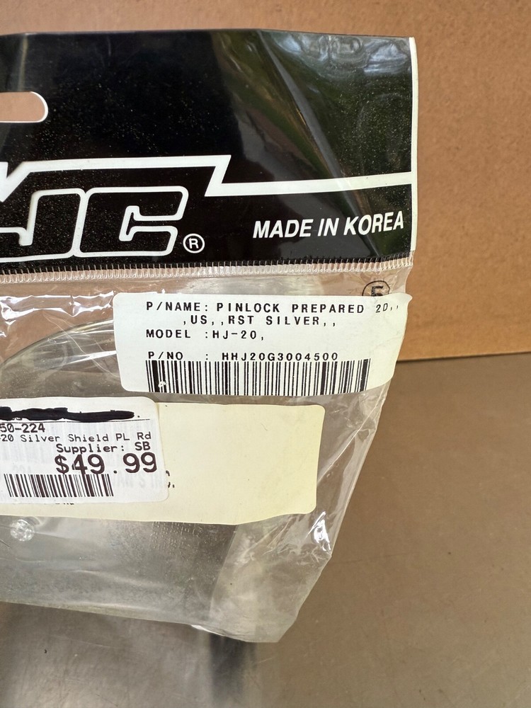 New HJC Model HJ-20 Sliver Shield
