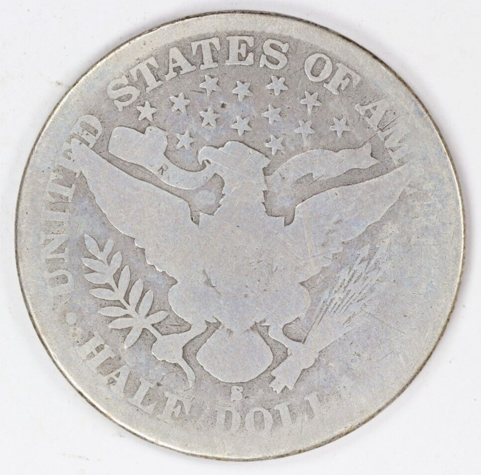 1904-S Barber Half Dollar 50C