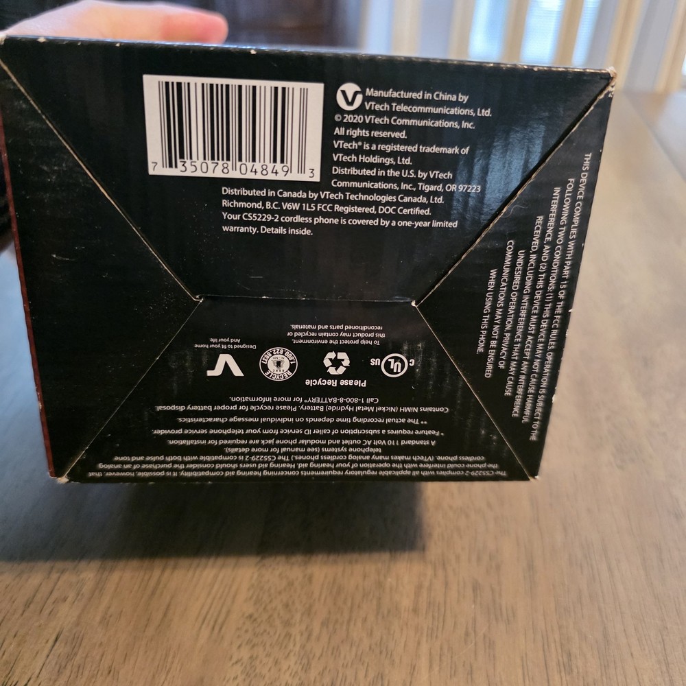 Vtech Cordless Answering System w/ extended range (2 Handset) CS5229-2