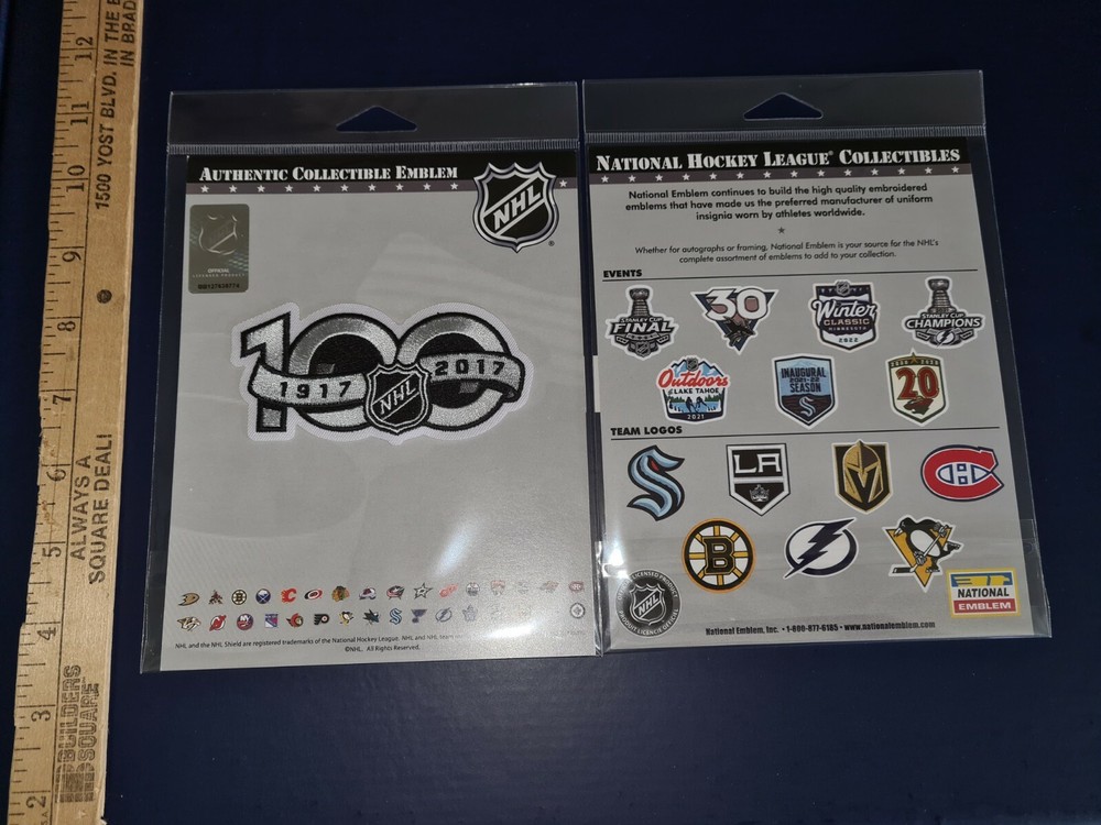 NHL 100 PATCH 1917-2017 patch New in Packaging 100 SEASONS