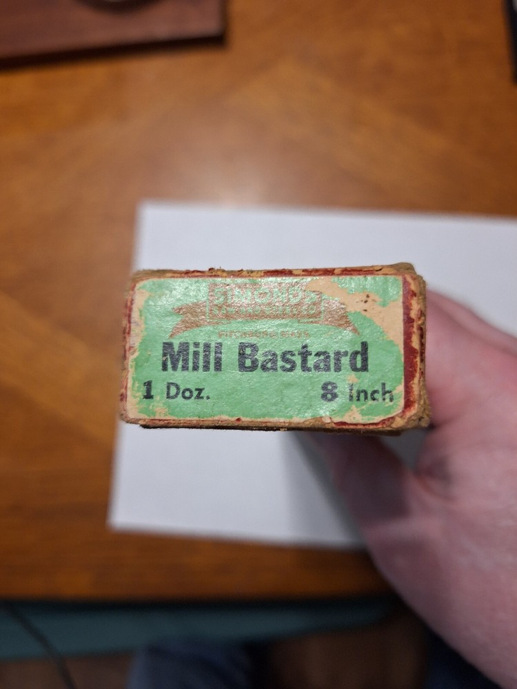 Simonds Red Tang File in Vintage Box