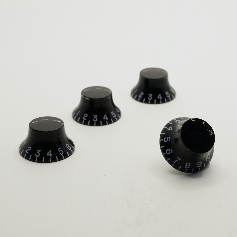 Black Bell Knobs 6mm Set of 4