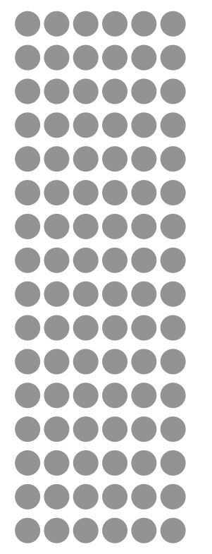 3/8" Silver Dots Round Vinyl Color Code Inventory Label Dot Stickers 3/8 Inch